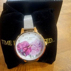 Ted Baker London Women Floral Mesh Strap Watch